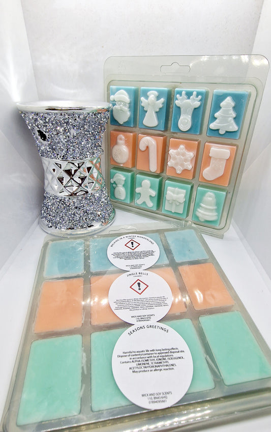 12 Cell Christmas Clamshell 3 different scents