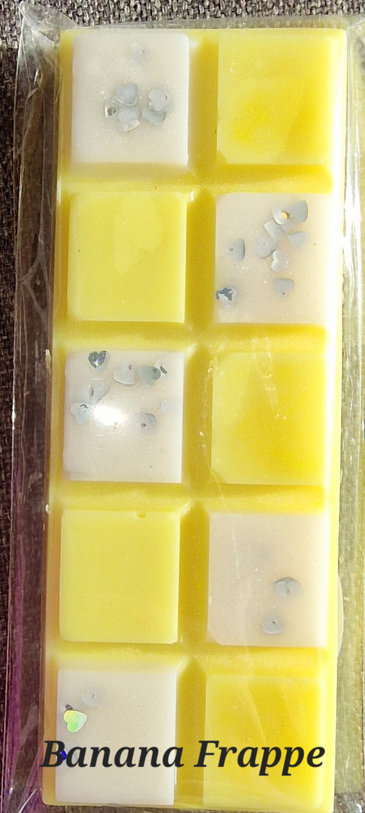 Banana Frappe scented snap bar.